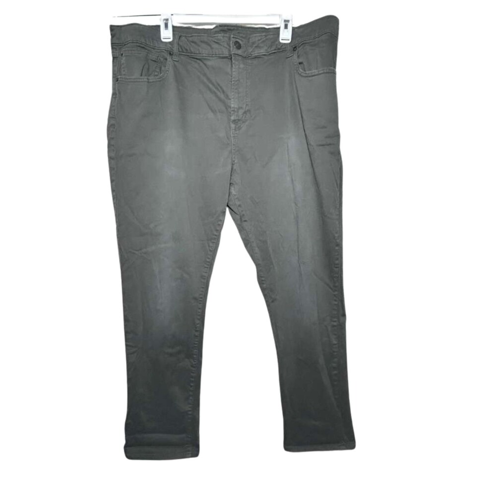 American Eagle Extreme Flex Straight Pants Mens Size 42 x 32 Gray Slim